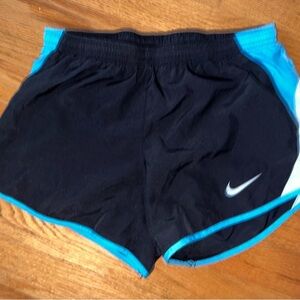 Nike Women's Athletic Shorts in Black and Blue